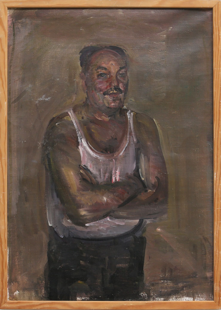 Porträtt, Alvar Jansson, olja