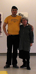 Pontus Raud and his mother Margareta Raud.