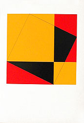 Silk-Screen Pythagoras (2) by Cajsa Holmstrand  