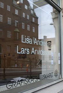 Lisa Andrén ställer ut på Grafiska sällskapet i Stockholm.