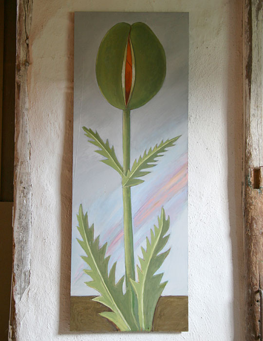 Målning Papaver - Painting Papaver - Maria Hillfon