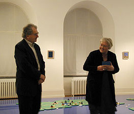 K G Nilson and Cia Rimmö introducing the exhibition at Västerås Musuem of Art.