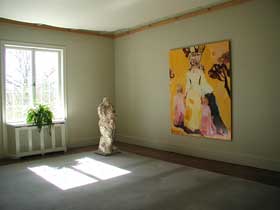 Sculpture and painting by Cecilia Sikström 