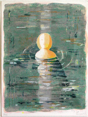 In the Water - Silk-Screen by Ulf Gripenholm.