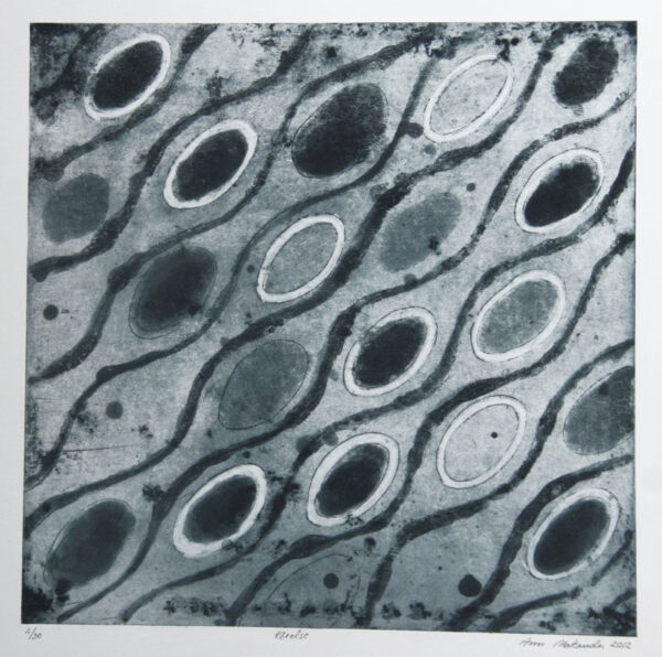 Movement - Etching by Ann Makander.