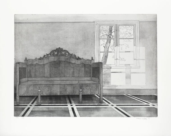 Hall - Etching by Mikael Wahrby