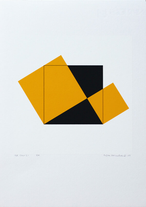 Pythagoras 5/21 - Silk-Screen by Cajsa Holmstrand.