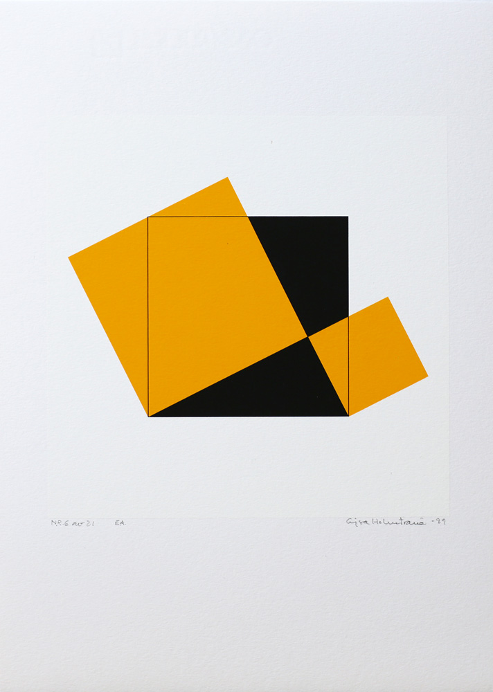 Pythagoras 6/21 - Silk-Screen by Cajsa Holmstrand.