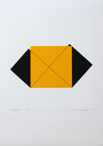 Pythagoras 20/21 - Silk-Screen by Cajsa Holmstrand.