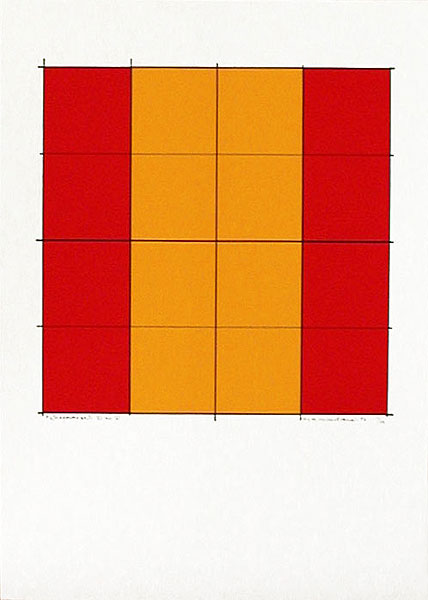 Serigrafi Pythagoras sats (6) av Cajsa Holmstrand.