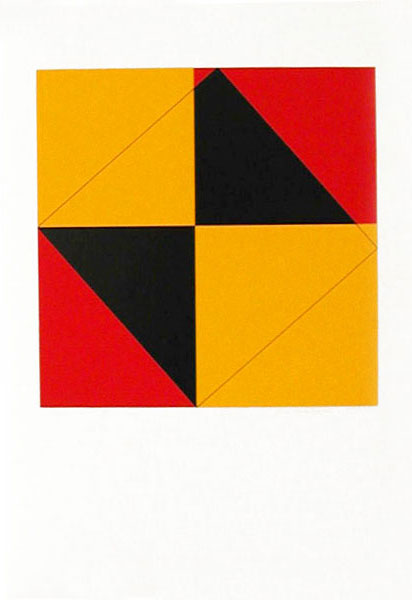 Pythagoras (3) - Silk-Screen by Cajsa Holmstrand.