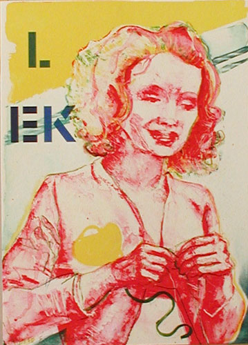 LEK in the folder kärLEKen (LOVE) - Lithograph by Eva Zettervall.
