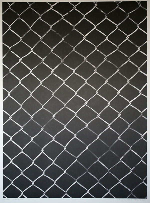 Fence - Lithograph by LG Lundberg.
