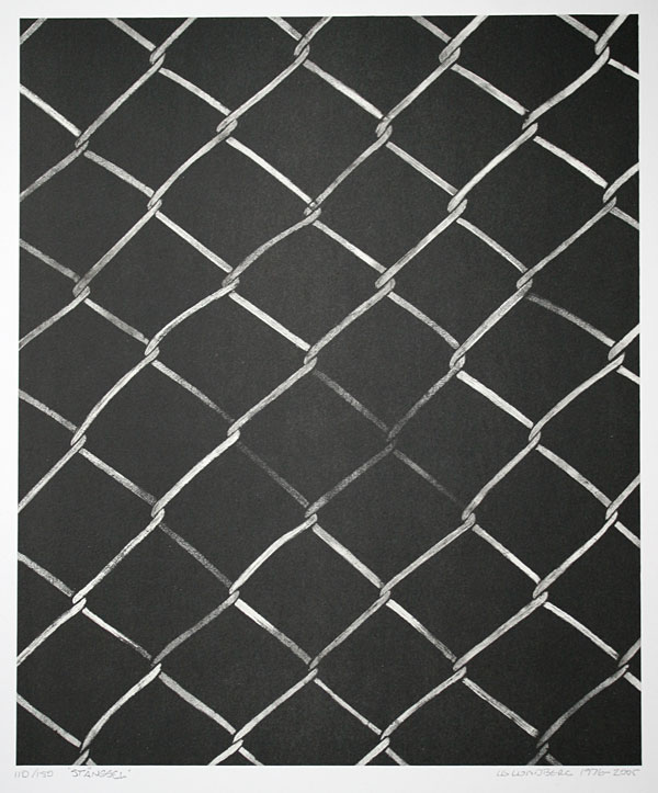 Fence - Lithograph by LG Lundberg.