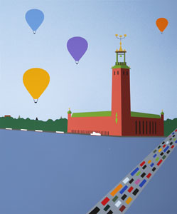 The City Hall of Stockholm - Giclée by KG Nilson.