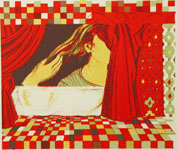 Redroom - Lithograph by Filippa Arrias.