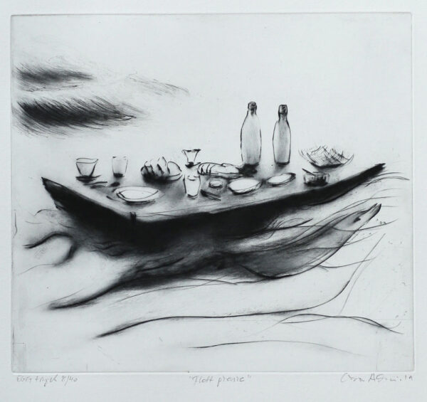 Great Picnic - Drypoint by Lisa Andrén.