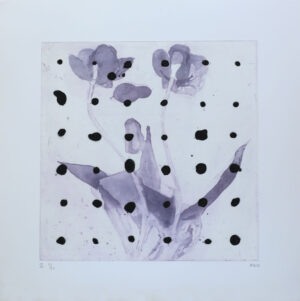 Purple Tulip II - Etching by Pontus Raud.