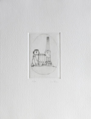 Power Plant - Drypoint by Lars Nyberg.