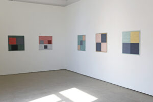 Fem målningar av Kjell Strandqvist 2019.