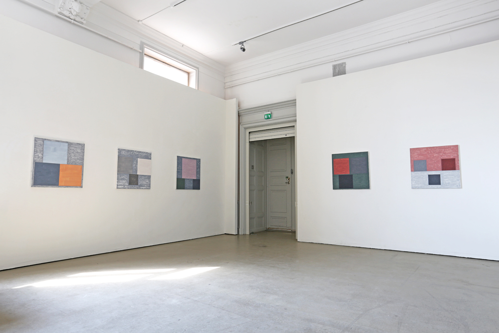 Five paintings by Kjell Strandqvist.