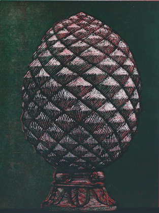 Cone - Woodcut by Peter Ern.