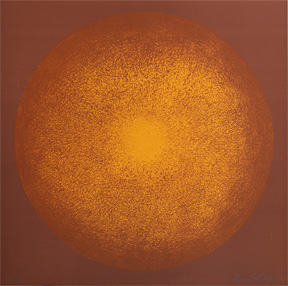 The Glowing Orb of the Sun - Lithograph by Maria Hillfon.