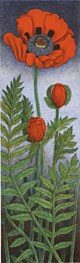Poppy - Lithograph by Maria Hillfon.