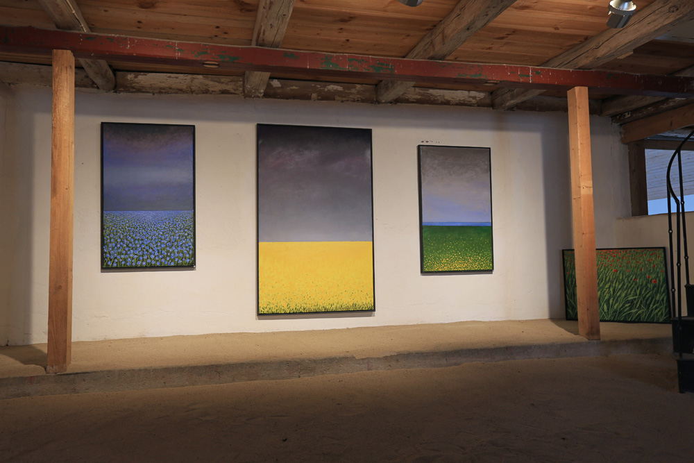 Maria Hillfons målningar i utställningsrum 2.