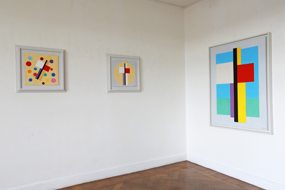 C Göran Karlsson's paintings An Angel in Room number 1-3 (from right to left).