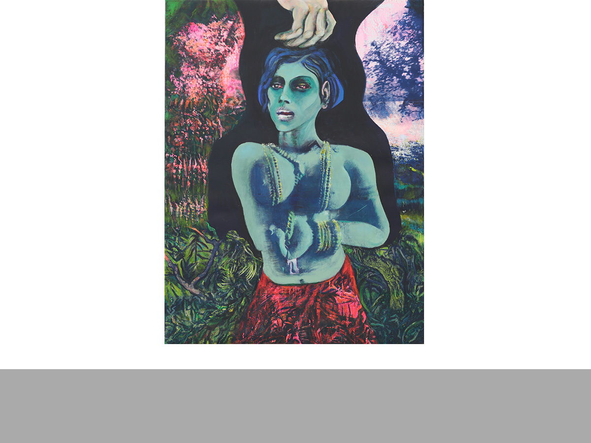 Eva Zettervalls målning Budbäraren från Khajuraho.