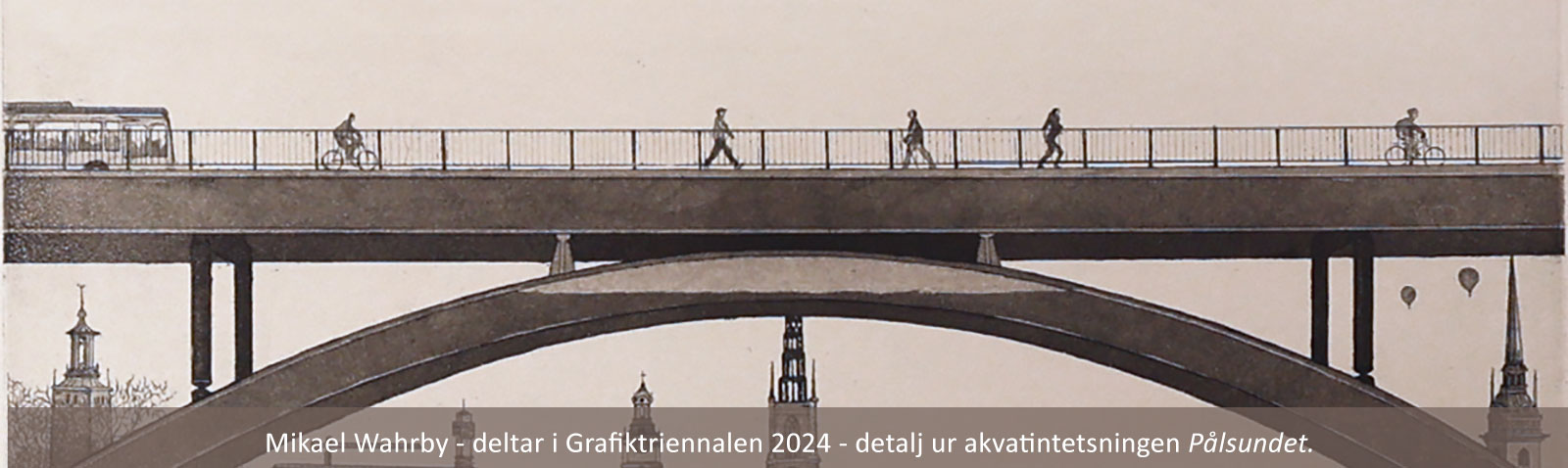 Mikael Wahrby - deltar i Grafiktriennalen 2024 - detalj ur akvatintetsningen Pålsundet.