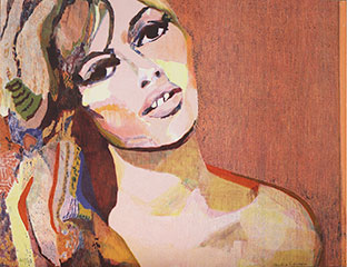 BB - God created woman ... But the devil, he invented Brigitte Bardot – Lithograph by Cecilia Sikström