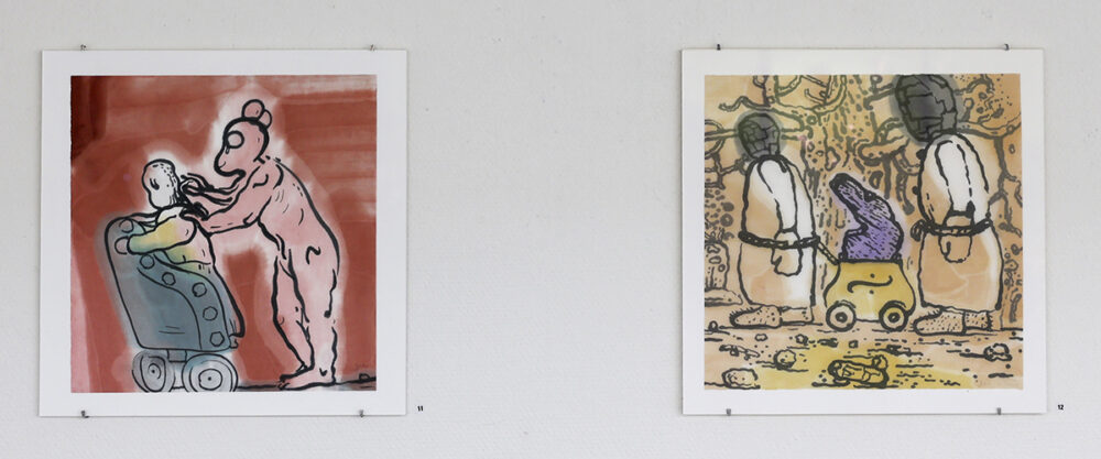 Dan Wirén's artwork Gladiator and Procession