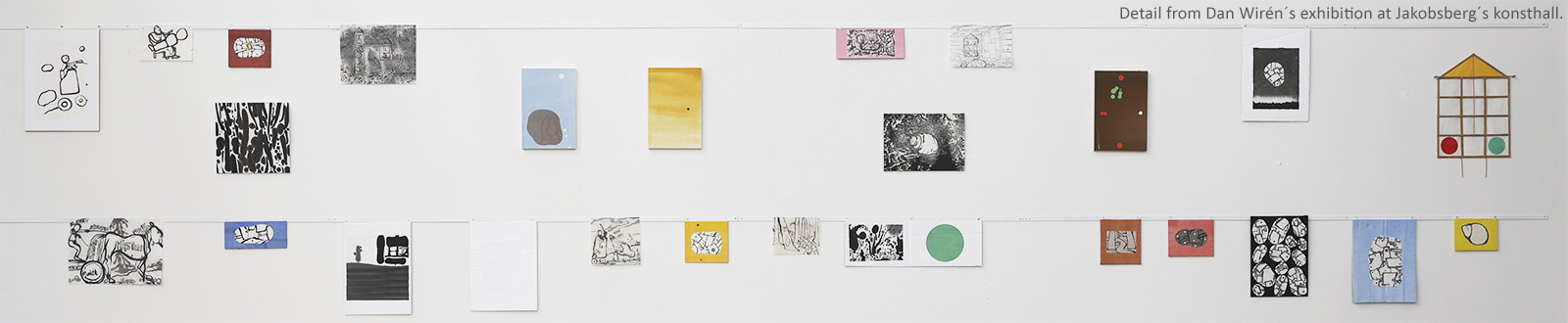 Dan Wirén - close up of the wall installation.