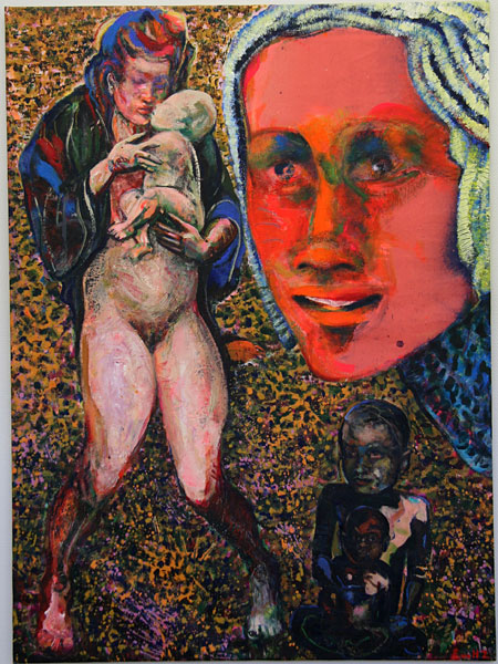 M&aring;lningen Reminiscences from Ganges av Eva Zettervall.