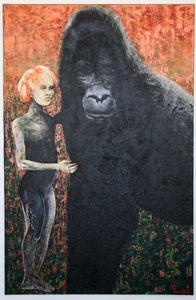M&aring;lningen Symbios av Eva Zettervall.