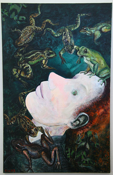 M&aring;lningen Ofelia av Eva Zettervall.